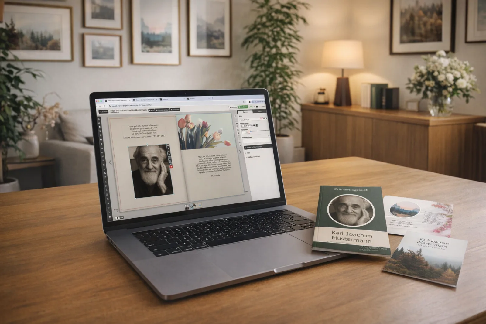 Trauerdruck-Design mit Pacemo Tribute